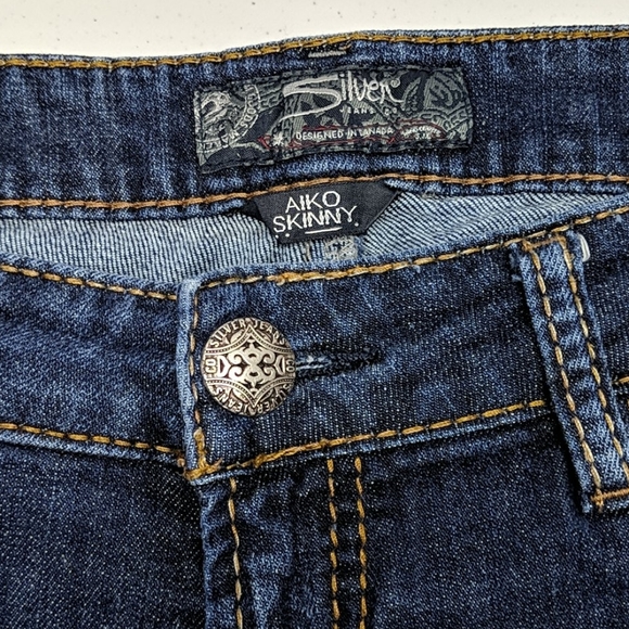 Women's Silver Jeans Aiko Skinny 31x31 @vintage - Picture 4 of 12